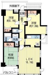 コスモ市川南　103号室　《火災保険料弊社負担＆御引越などで使用頂ける現金3万円》