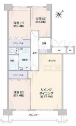 富岡エステート2号棟　804号室　《火災保険料弊社負担＆御引越などで使用頂ける現金15万円》