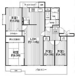 検見川パークファミリア8号棟　401号室　《火災保険料弊社負担＆御引越などで使用頂ける現金3万円》